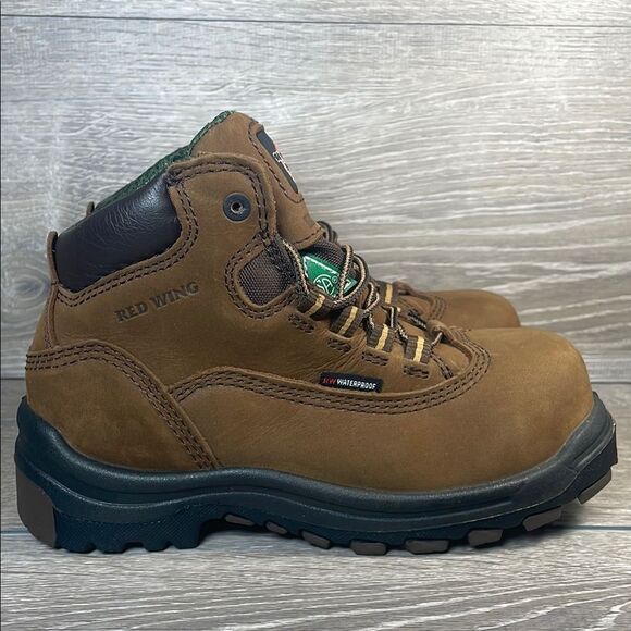 Red Wing Shoes King Toe 6” Waterproof Women's Sz 5D Safety Toe Vibram Work Boots - Picture 1 of 14